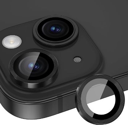 Picture of Apple iPhone 15 Camera Rings (Black) - Enhance and Protect Your Camera Lenses